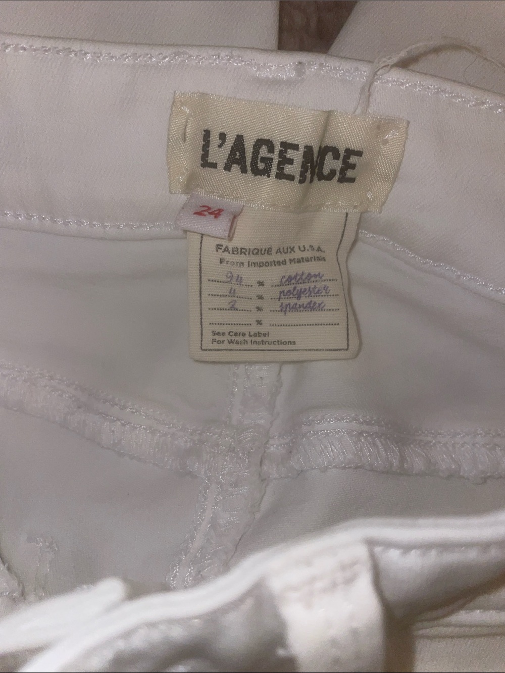 L'AGENCE White Skinny Pants - Picture 4 of 4